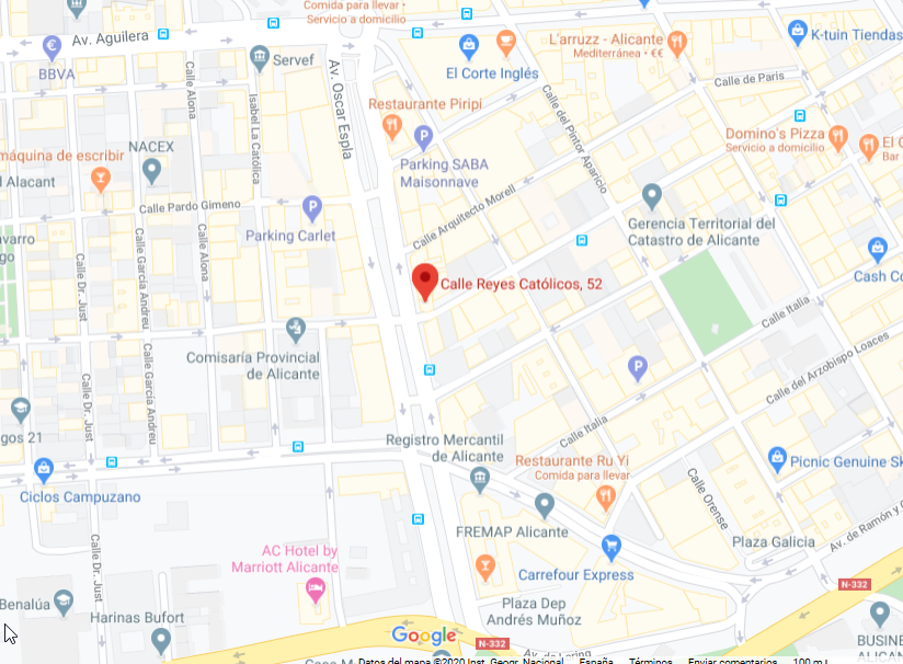 calle reyes catolicos 52, alicante